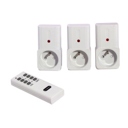 Set de prises télécommandées 3 pièces CHACON