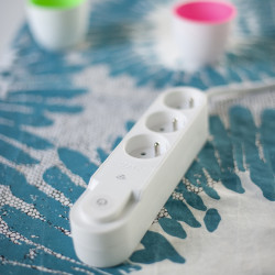 Multiprise Wifi 3 prises blanc CHACON