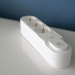 Multiprise Wifi 3 prises blanc CHACON