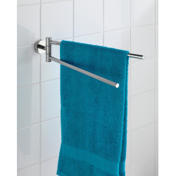 Porte-serviette à 2 bras Bosio inox brillant WENKO Porte-serviette à 2 bras Bosio inox brillant WENKO