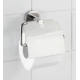 Porte-rouleau papier toilette avec rabat Bosio inox brillant WENKO