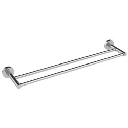 Porte-serviette 2 bras chromé – Rangement salle de bain | ALLIBERT