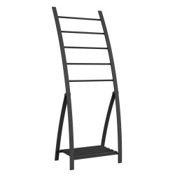 Porte-serviette Loft Game noir mat – Élégance & Praticité | ALLIBERT