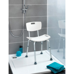 Chaise de douche Secura blanche WENKO