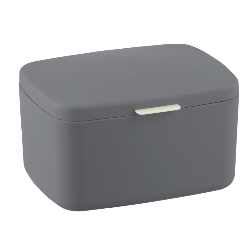 Boîte de rangement avec couvercle Barcelona anthracite WENKO Boîte de rangement avec couvercle Barcelona anthracite WENKO