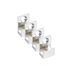 Fixation Miroir Chromée 4 Pièces LAFINESS – Installation Facile | LAFINESS