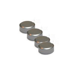 Fixation pour miroir ronde aluminium 4 pièces LAFINESS