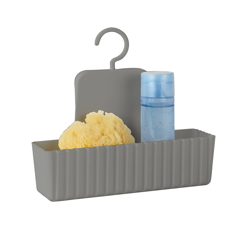 Bac de rangement pour douche Minas taupe