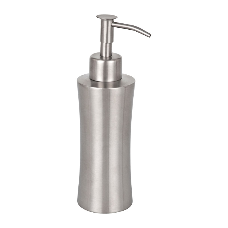 Distributeur De Savon En Céramique Sur Pied - 0,5 L, 11 X 13 X 12 Cm - Design Texturé Noir/blanc - WENKO Pascoli