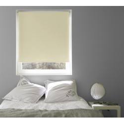 Store enrouleur occultant beige 90 x 160 cm