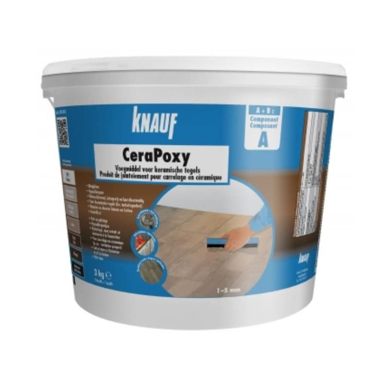 Pâte de jointoiement Cerapoxy blanc 3 kg KNAUF