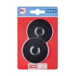 Kit de fixation Turbo-Loc noir Classic Plus WENKO Kit de fixation Turbo-Loc noir Classic Plus WENKO