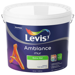 Peinture murale Ambiance Extra Mat Blanc Lys 10L | LEVIS