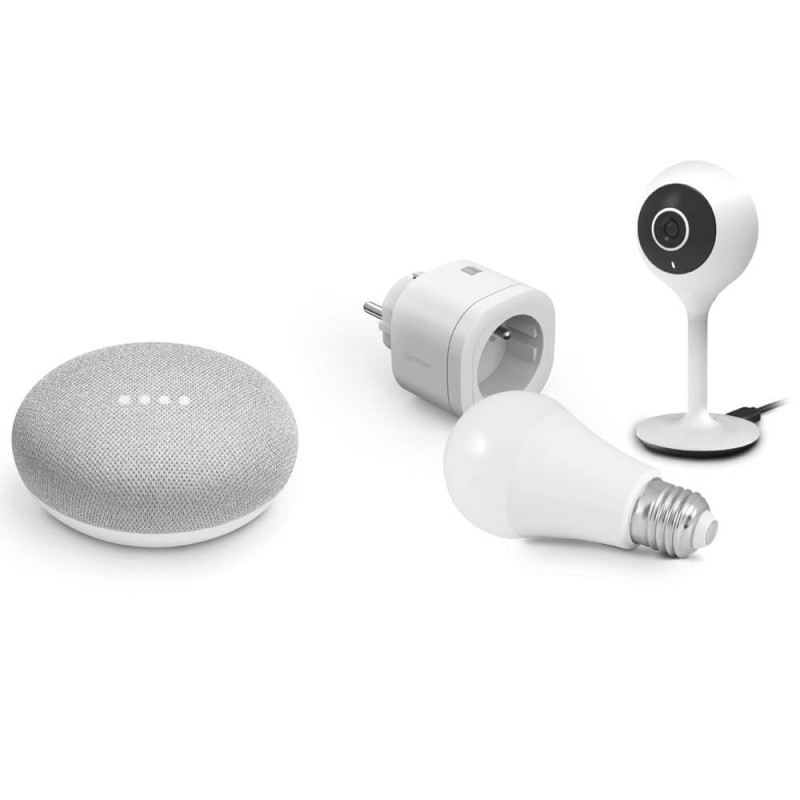 Kit de démarrage domotique avec Google Home mini AVIDSEN