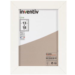 Cadre Lina blanc 13x18 cm – Style & Déco | INVENTIV