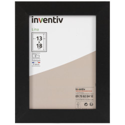Cadre Lina noir 13x18 cm – Sublimez vos photos | INVENTIV