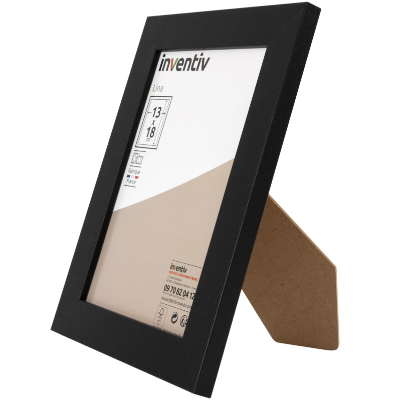 Cadre Lina noir 13x18 cm – Sublimez vos photos | INVENTIV