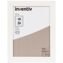 Cadre Lina blanc 18x24 cm – Déco Élégante | INVENTIV

