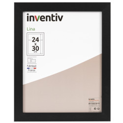 Cadre Lina noir 24x30 cm – Style & Élégance | INVENTIV