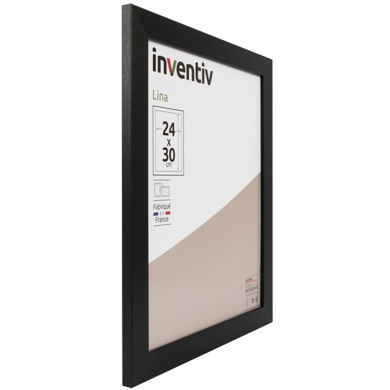 Cadre Lina noir 24x30 cm – Style & Élégance | INVENTIV