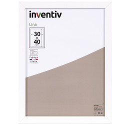 Cadre Lina blanc 30x40 cm – Décorez vos murs | INVENTIV