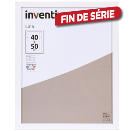 Cadre Lina blanc 40 x 50 cm INVENTIV