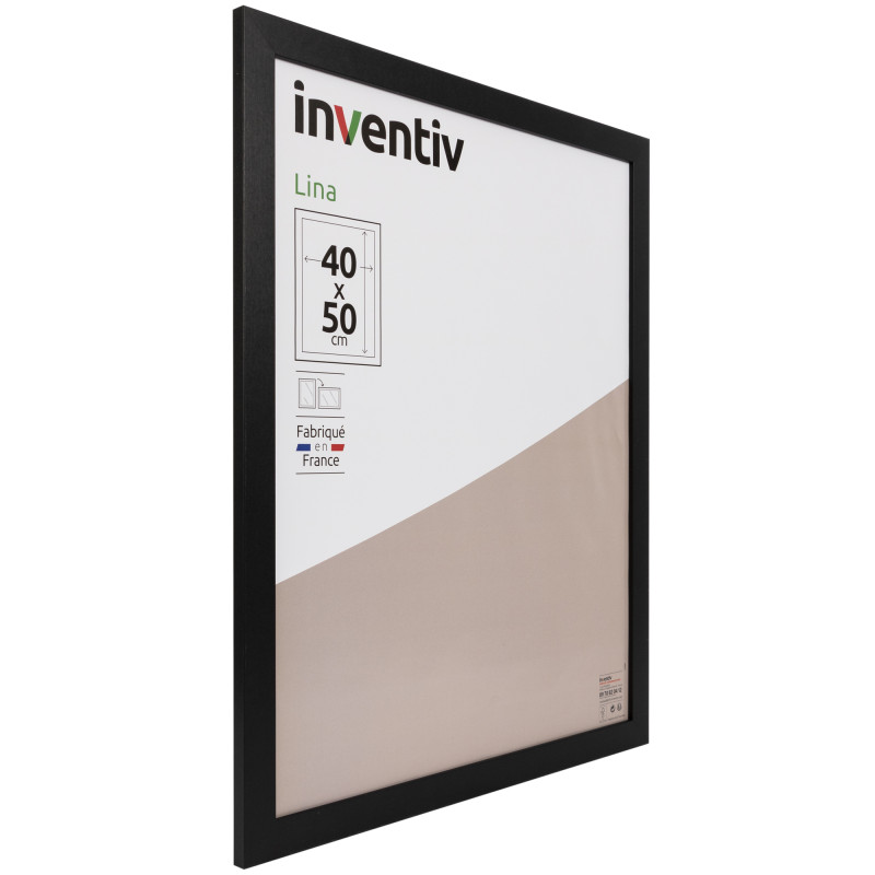 Cadre Lina noir 40x50 cm – Style & Déco | INVENTIV