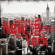 Toile Red New-York 30 x 30 cm