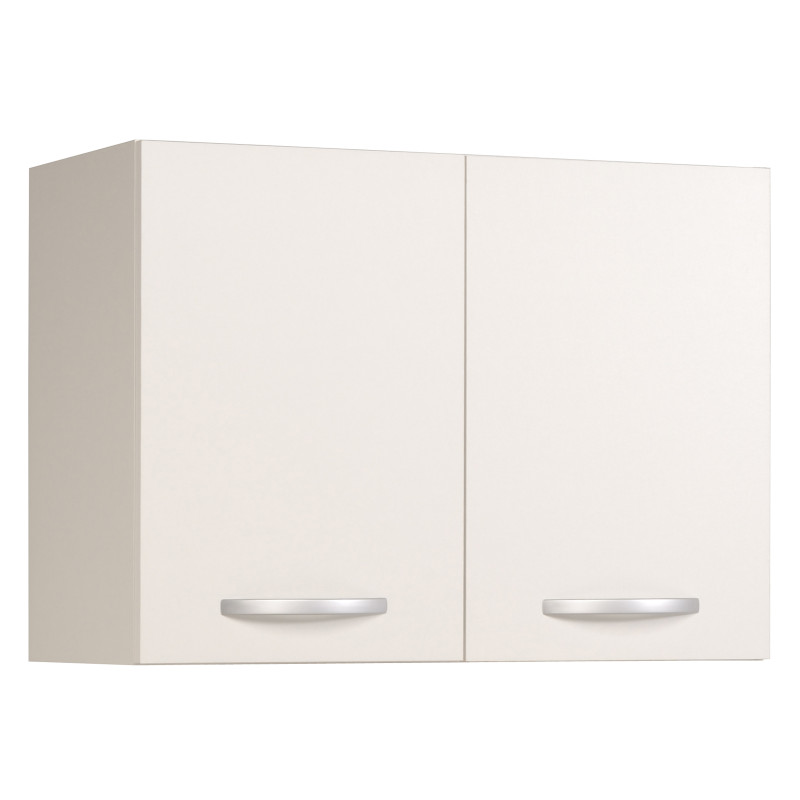 Meuble de cuisine haut Eko blanc mat avec 2 portes 80 x 35 x 58 cm EKIPA