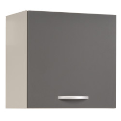 Meuble de cuisine haut Eko gris brillant 60 x 35 x 58 cm EKIPA