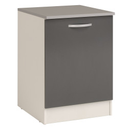 Meuble de cuisine Eko gris brillant 60 x 60 x 86 cm EKIPA