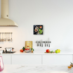 Impression Verre Cuisine du Monde 30x30cm – Déco Murale

