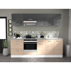 Meuble de cuisine haut Eko gris brillant – Rangement optimal | EKIPA Meuble de cuisine haut Eko gris brillant – Rangement optimal | EKIPA