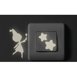 Planche de stickers phosphorescents Fée Planche de stickers phosphorescents Fée