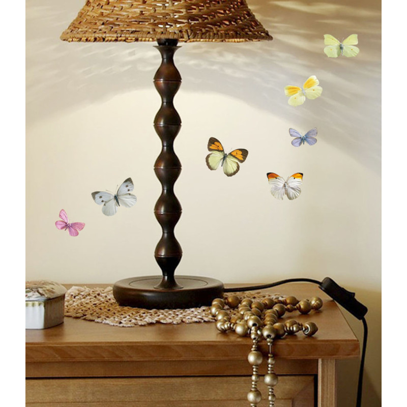 Planche de stickers Papillons 2 pièces Planche de stickers Papillons 2 pièces