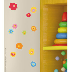 Planche de stickers Fleurs 2 pièces