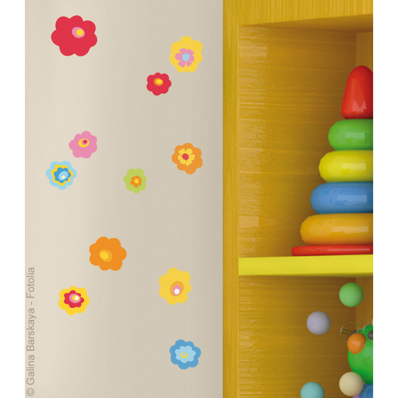 Planche de stickers Fleurs 2 pièces