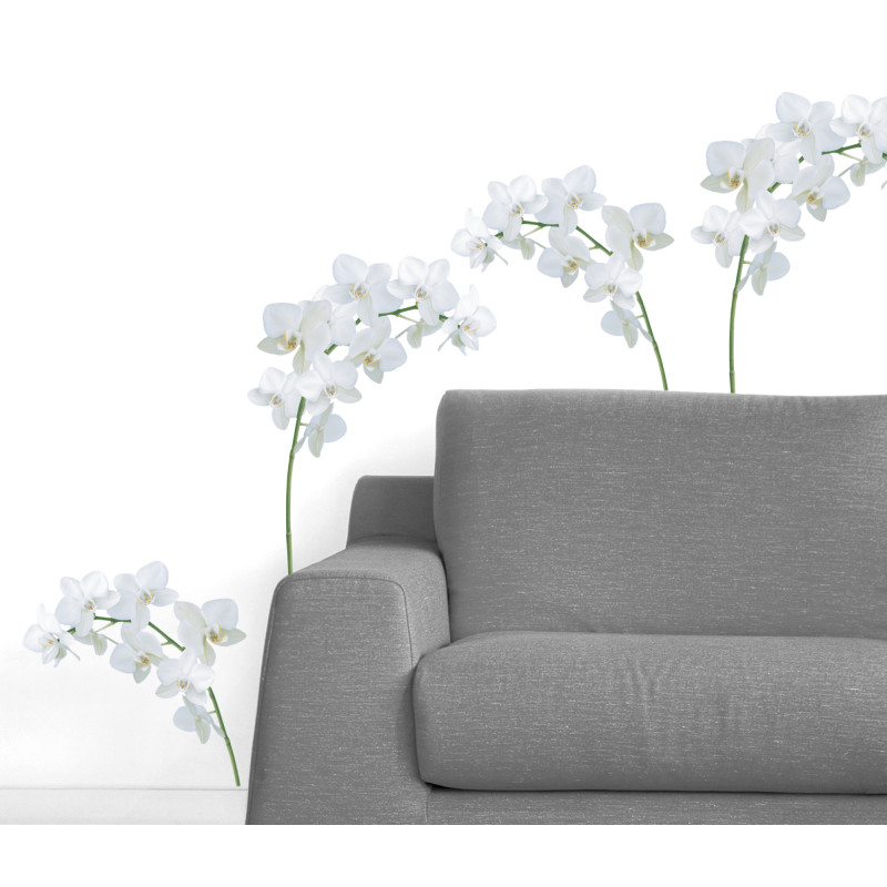 Planche de stickers A4 Orchidées 2 pièces