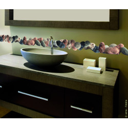 Planche de stickers A4 Galets 2 pièces