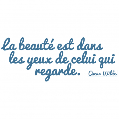 Sticker Citation Oscar Wilde 68 x 24 cm