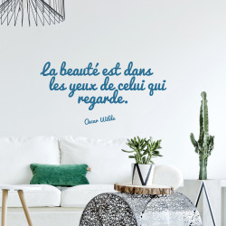 Sticker Citation Oscar Wilde 68 x 24 cm