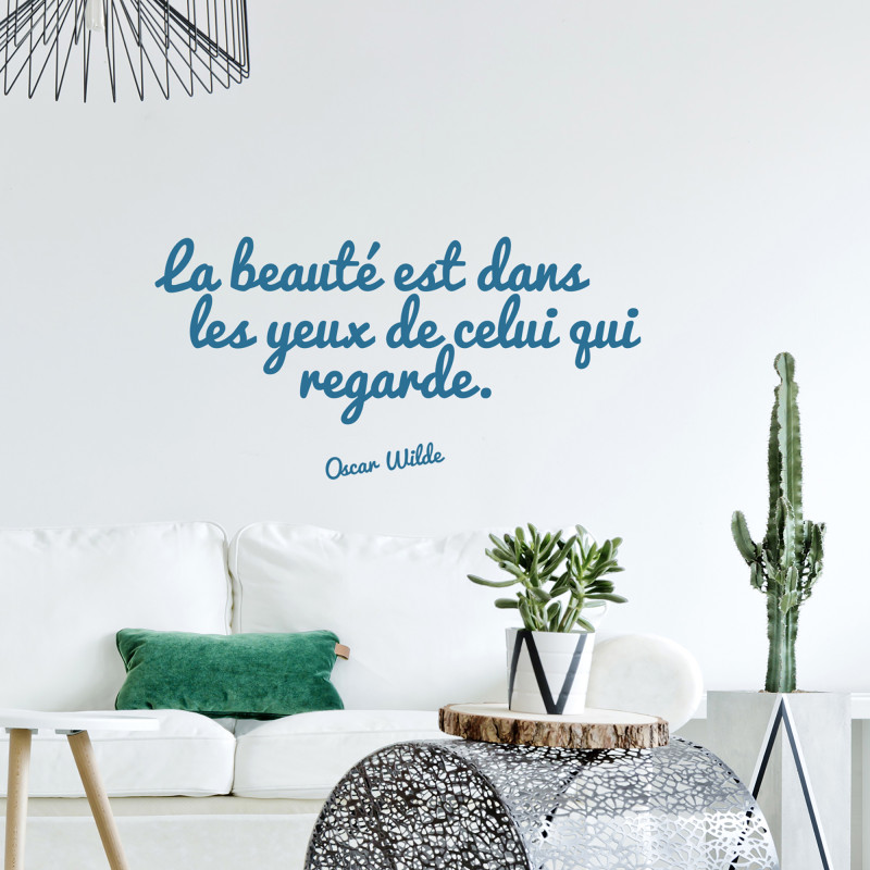 Sticker Citation Oscar Wilde 68 x 24 cm