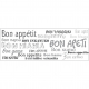 Sticker Bon appétit 68 x 24 cm