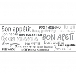 Sticker Bon appétit 68 x 24 cm
