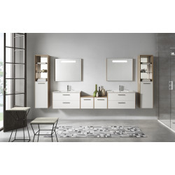 Meuble bas Afinity chêne américain nature 40 cm ALLIBERT