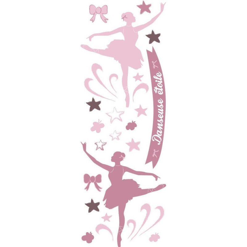 Planche de stickers Danseuse Etoile