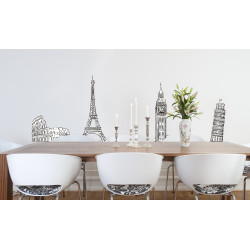 Planche de stickers Monuments