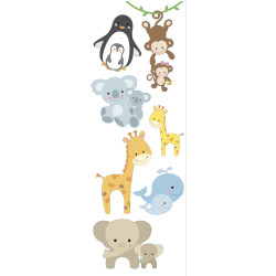 Planche de stickers Bébés Animaux