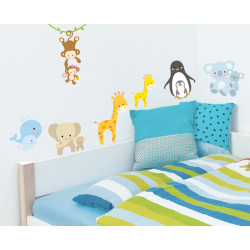 Planche de stickers Bébés Animaux
