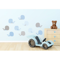 Planche de stickers Baleines Planche de stickers Baleines